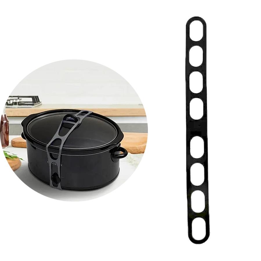 54cm Opakovaně použitelný popruh na víko Silikonový elastický pás Univerzální držák na víko hrnce Popruh na krabičku na oběd Elastický pás Nástroj na venkovní nádobí