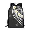 Popular Youthful Novelty Polynesia Student School Bags Notebook Backpacks 3D Printed Oxford Waterproof Boys/Girls Travel Bags