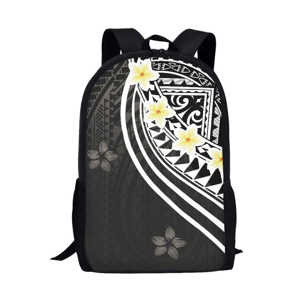 Popular Youthful Novelty Polynesia Student School Bags Notebook Backpacks 3D Printed Oxford Waterproof Boys/Girls Travel Bags