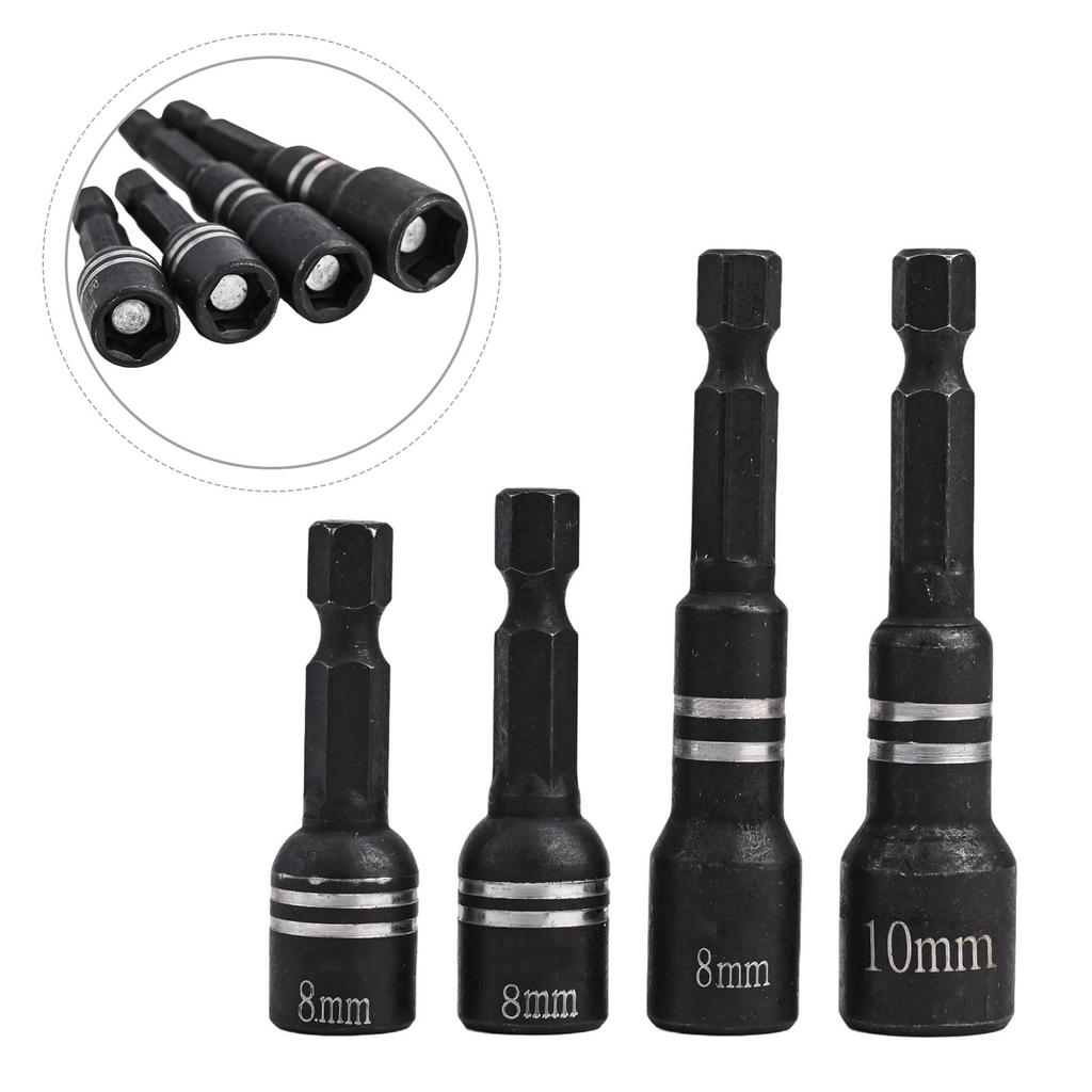 Heavy Duty and Reliable 4Pcs Magnetic Hexagonal Handle Socket Nut Driver Set