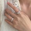 Chic Geometric Bowknot Ring For Women Fashionable Adjustable Copper Jewelry