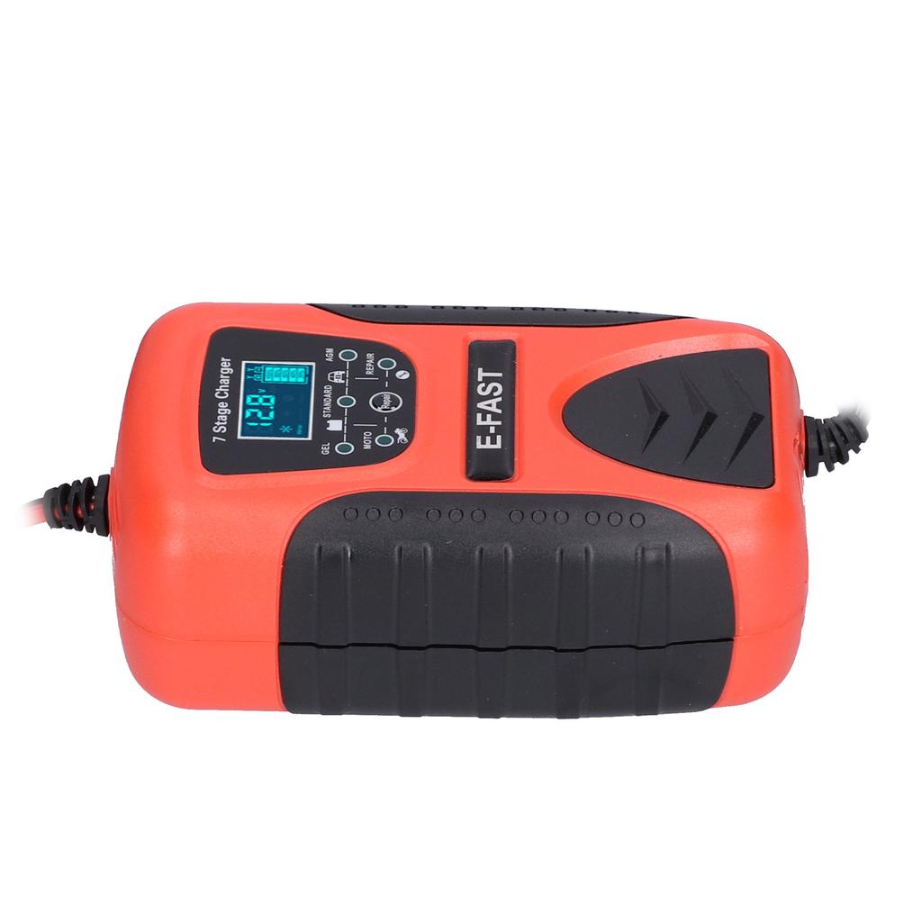 12V 7A Otomatik Araç Akü Şarj Cihazı 7?Çim Biçme Makinesi Motosiklet SUV Tekne İçin Sahne