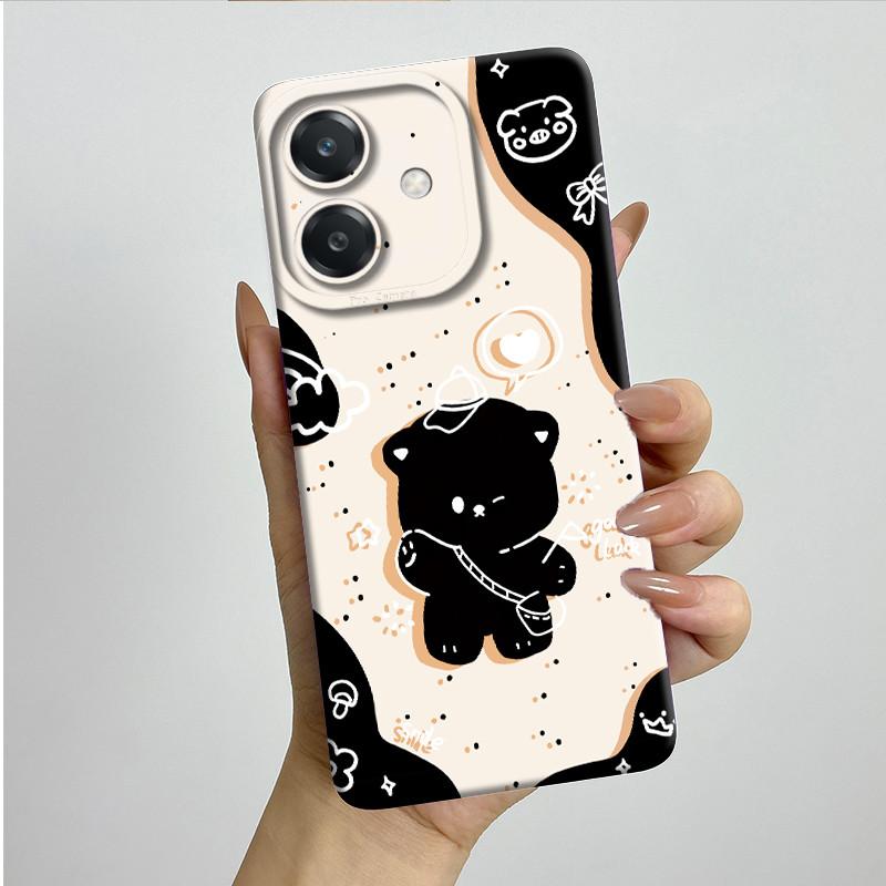 For OPPO A3 4G Phone Case A40 A40m CPH2669 CPH3669 Soft Silicone Sweet Painted Funda Coque Cartoon Printed Protective Back Cover