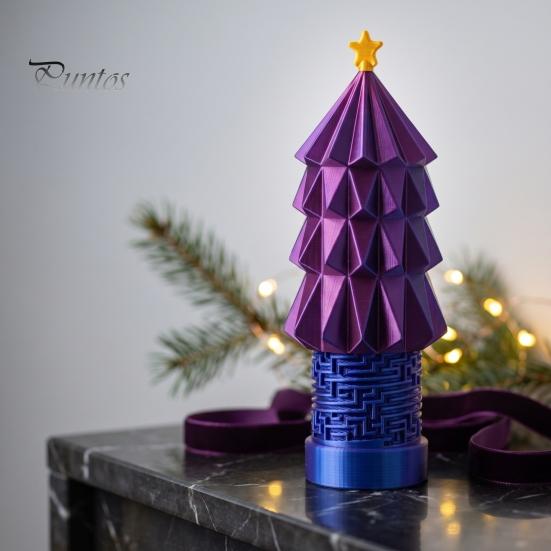 Desktop Ornament for Christmas 3D Printed Tree Maze Piggy Bank with Coin Slot, Funny Game Decorative Figurine Slot Kids and Adults, Home Decor