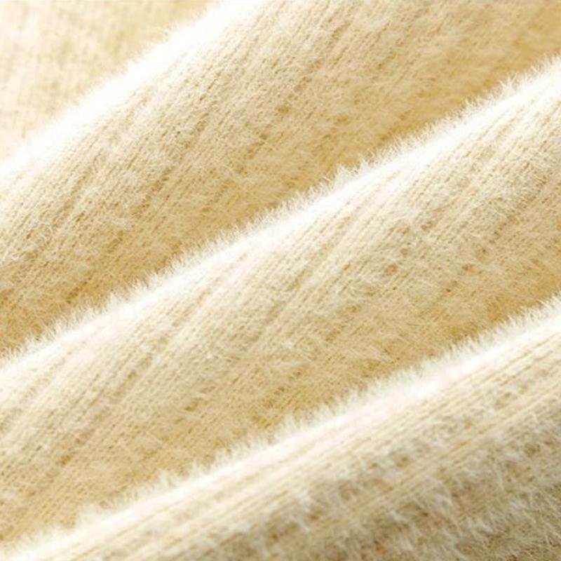 Mink Fleece Wrapped Hip Skirt Women's Autumn/Winter Thickened Knitted Half Skirt Medium Length Woolen Skirt Long Skirt