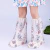 1Pair Cartoon High Waterproof Children'S Shoe Covers Protectors Anti-Slip Rain Proof Long Shoes Cover With Stretchy Cuff