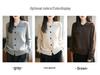 Women's Wool Blend Lapel Cardigan - Retro, Loose Fit, Cozy Autumn/Winter Knit Jacket