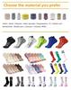 Customized High Elasticity Breathable Moisture-Wicking Adult Socks Year-Round Use Youth Bottom Cuff Knitted Techniques Spring