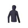 Fila Color Block Logo Hooded Fitness Knit Jacket Women jackets Royal-Blue A51W411501ANV