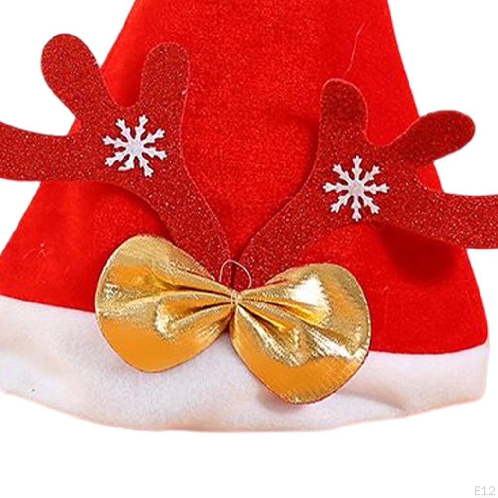 Hat Photo Prop Fancy Dress Headwear Costume Red Santa Claus Xmas Cap for Adults Stage