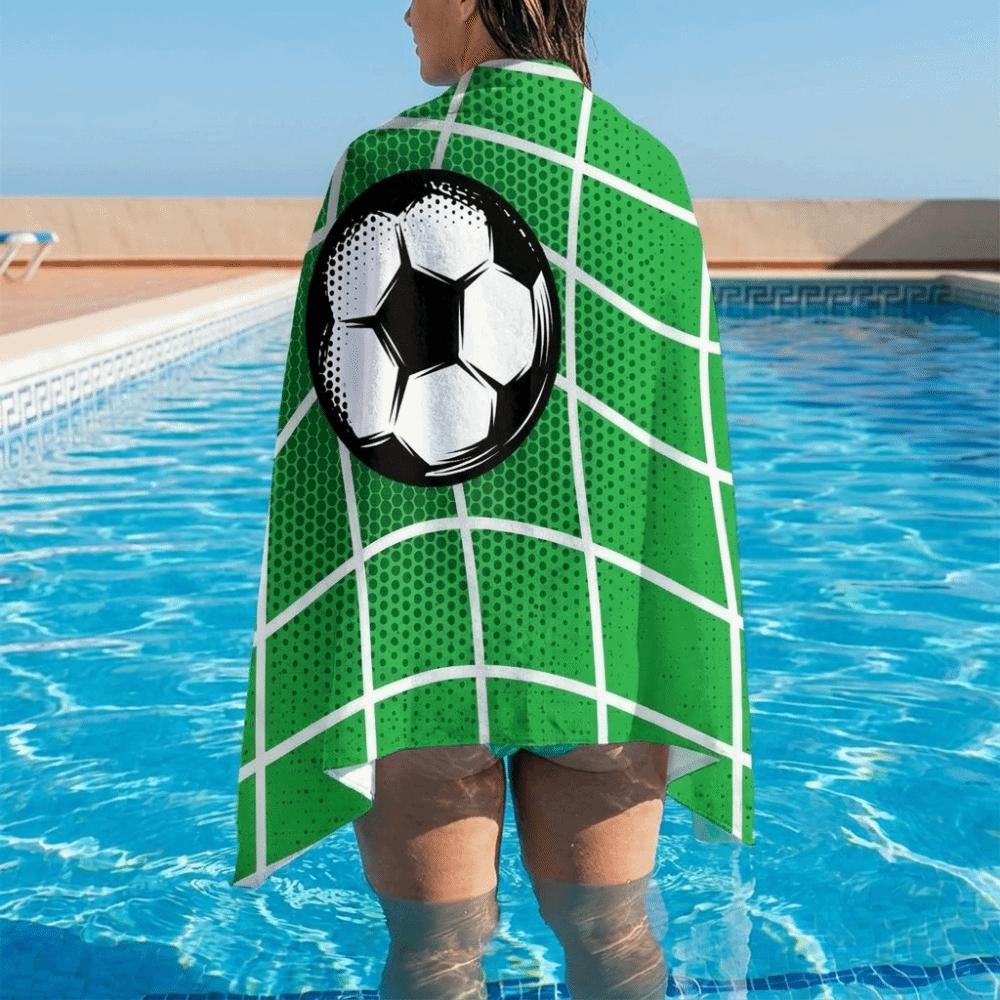 Soft Quick-Dry Beach Scarf Breathable Sports Towel Multifunctional Shower Towel Football Event