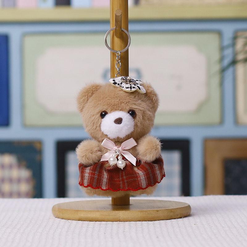 Plush Bear Keychain With Cute Dress For Kids And Adults Gift Idea