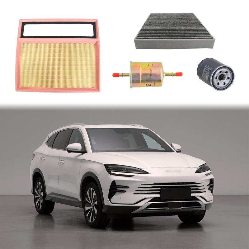 4pcs Filter Set For BYD SONG PLUS DM-i Champion 1.5L Hybrid 2024 MAX PRO Engine Cabin A/C Fresh Air Fuel Gas Oil Filter Kit