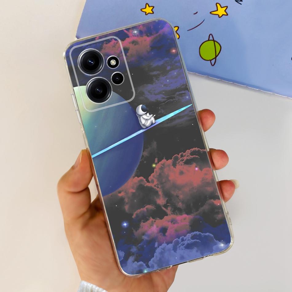For Xiaomi Redmi Note 12 Global Stylish Phone Case Soft Silicone TPU Back Cover For Redmi Note 12 Pro 4G Note12 12Pro