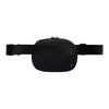 Nike Logo Print Zipper Closure Shoulder Waist Bag Unisex Bags Black HM6120013