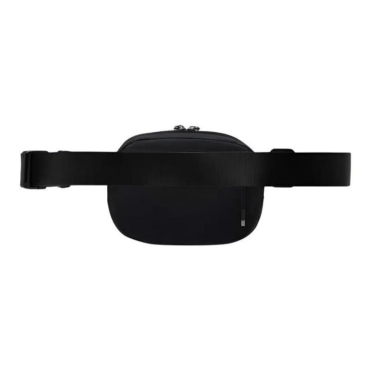Nike Logo Print Zipper Closure Shoulder Waist Bag Unisex Bags Black HM6120013