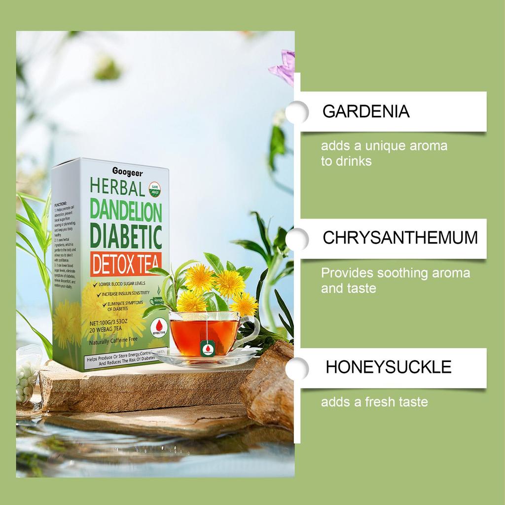 Herbal Detox & Balancing Tea Bags, Premium Herbal Blend for Overall Wellness