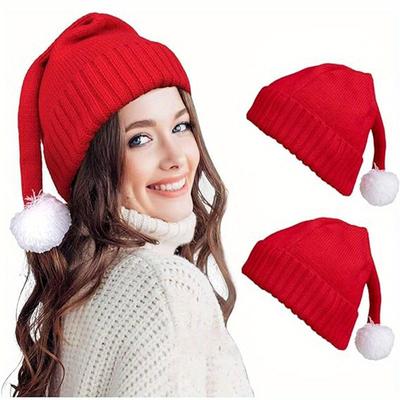 1PC New Autumn and Winter Christmas Hats, Men's and Women's Warm Knitted Hats, Woolen Hats, Christmas Party Decorative Hats