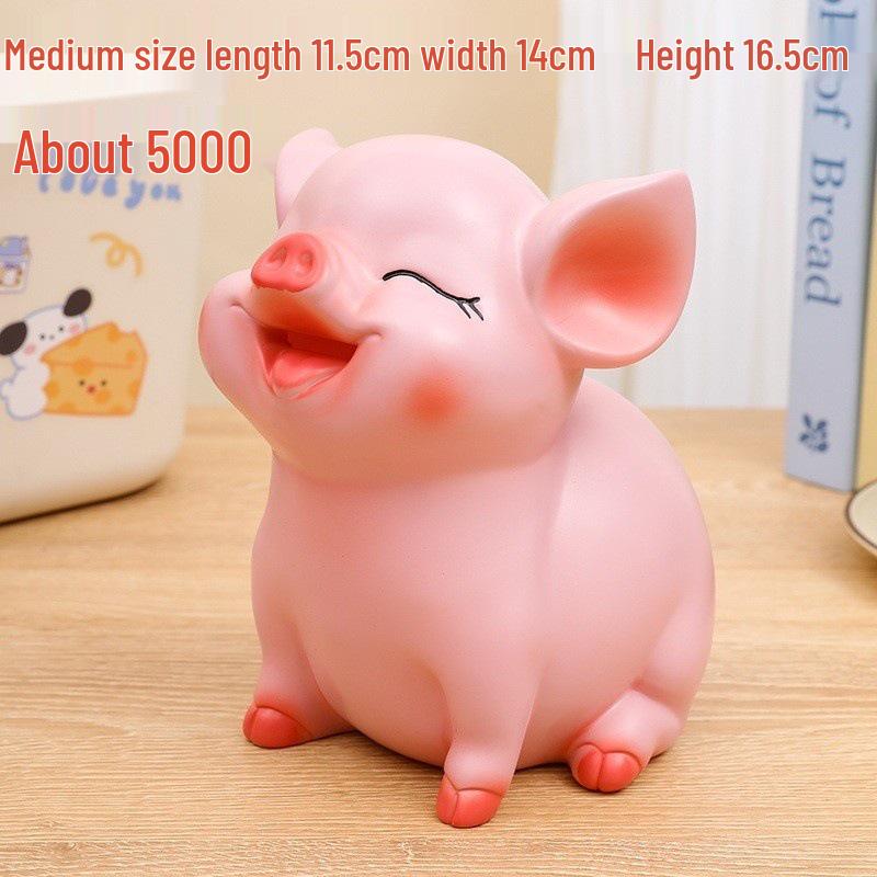 Large Cute Piggy Bank for Kids' Birthday Gifts and Desktop Decorations