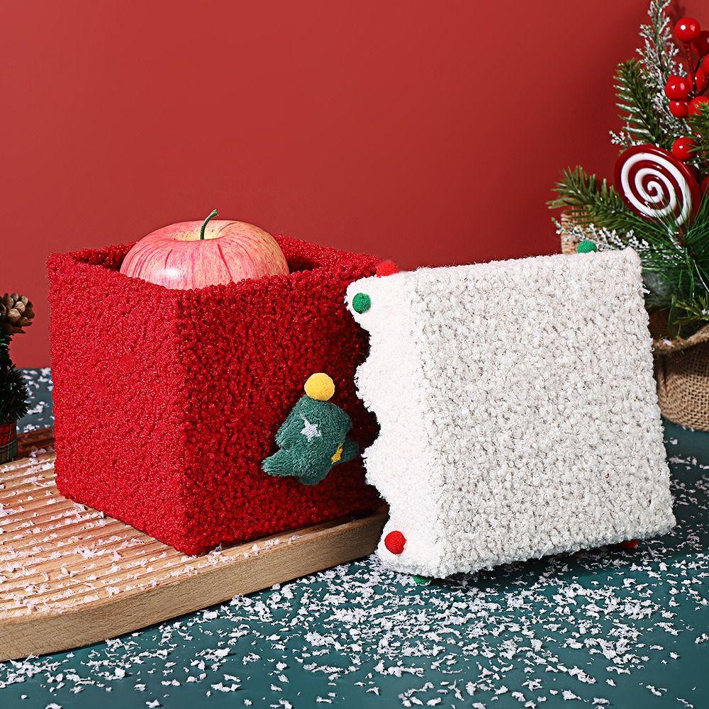 Lint Christmas Gift Box Xmas Christmas Eve Gift Box Household Gift Package Boxes  Party Supplies