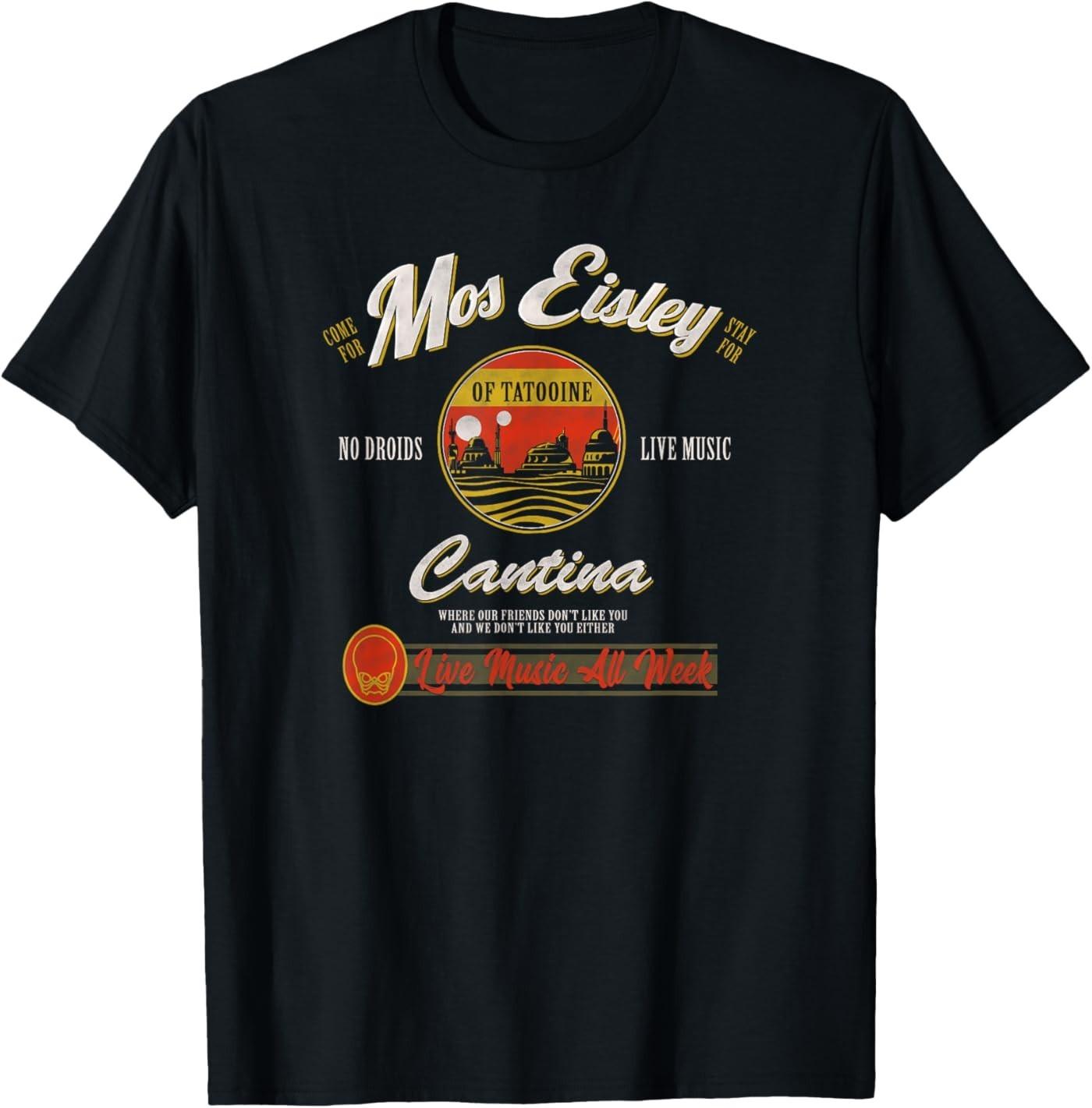 Classic Mos Eisley Cantina Live Music All Week Ad T-Shirt S разноцветный