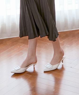 Customade Woman 5/7Cm Square Embellished Mule Heel Phoebe (Cw0028)