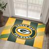 Green Bay Packers Design Crystal Velvet Carpet Cozy Non?Slip Printed Rug For Bedroom Living Room Entrance