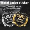 2 Pezzi Adesivo Distintivo Metallico 3D Decorazione Vetro Auto Accessori Adesivi per Audi Sline A4 B8 B6 B7 B9 Q8 S3 TT RS A8L A4 A6 Quattro