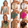 Handmade Crochet Bikini Crop Top - Women's Custom Swimsuit