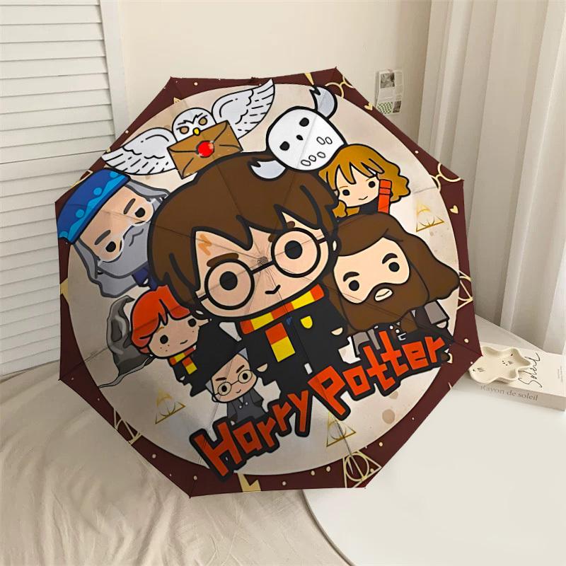 

1PC Harry Potter Umbrella-8-Rib Reinforced, Automatic Open, Lightweight & Durable, Cute Fashion Accessory for Outdoor, D2703