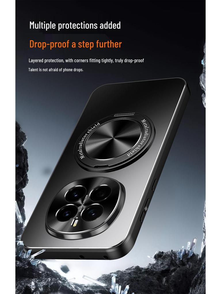 Honor Magic7 Pro Telefoonhoesje: Grensoverschrijdend compatibel, Roterende magnetische standaard, 360° Bescherming