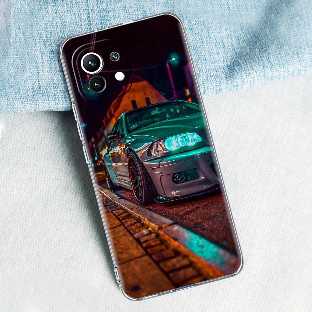 Blue Red JDM Sport Car For Poco X5 X3 NFC F5 F4 F3 M3 Phone Case For Xiaomi 12T 12 13 Lite 11 Ultra Mi 10T 5G 11X Pro 11T Cover