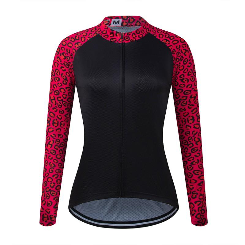 1 Womens Long Sleeve Cycling Jersey Butterfly Print Slim Fit Quick Dry Breathable Road Bike Sport Top
