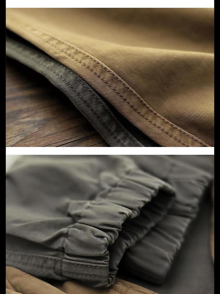 Herren Sommer Baumwolle Lose Bündchen Neun-Punkt Casual Sport Overall