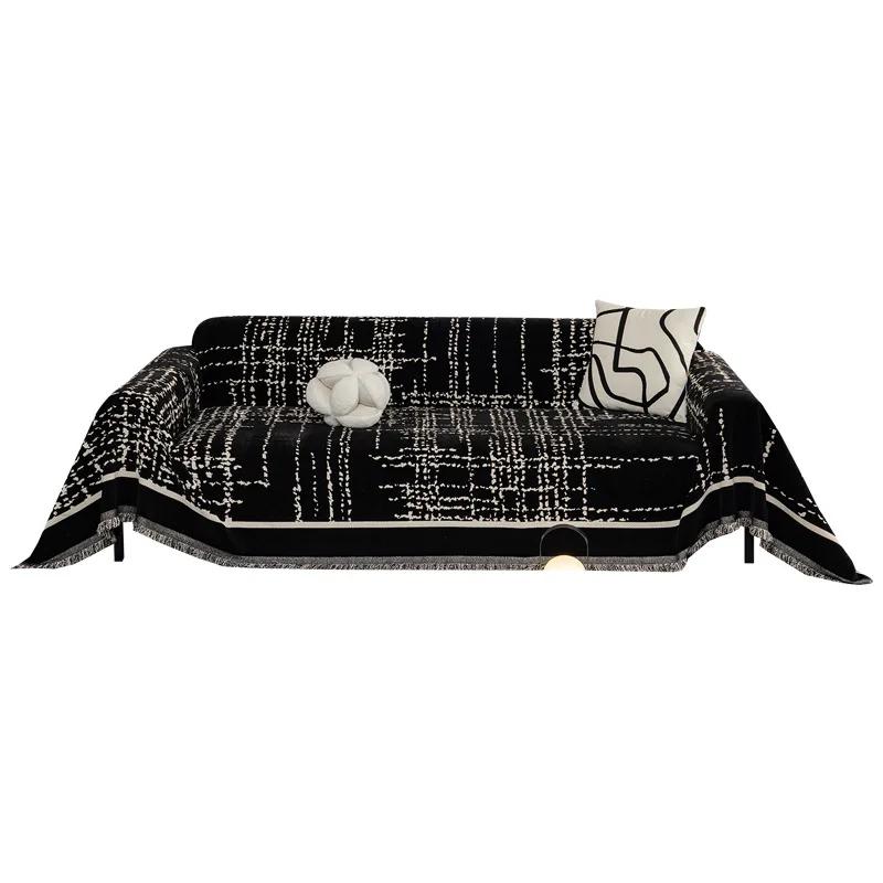 Chenille Annual Ring Sofa Cover Cloth One Towel Multi-use Simple Ins Sofa Towel One-piece All-inclusive Sofa Cover