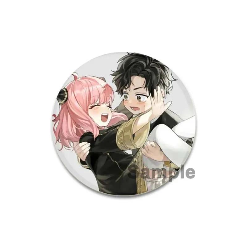 32/44/58mm SPY X FAMILY Enamel Pin Cute Anime Brooches Anya Forger Damian Lapel Pins Cartoon Badge Backpack Hat Jewelry Accessories Gift