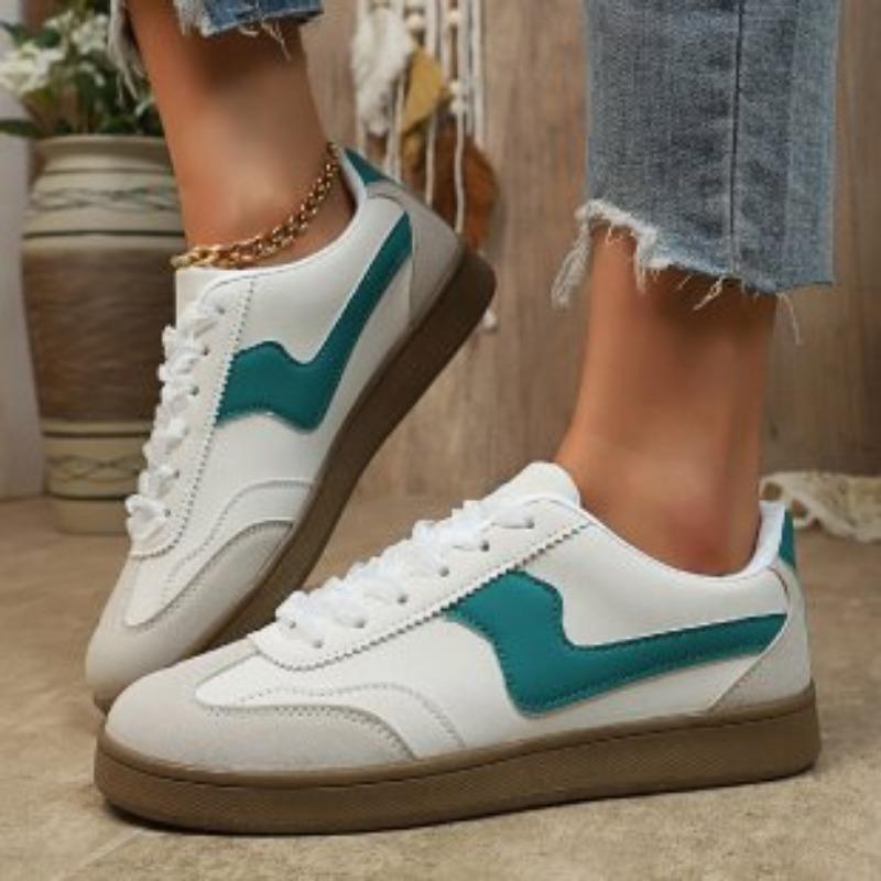 

De Xun Женские новые мягкие кожаные балетки, удобные на шнуровке, универсальные повседневные спортивные кеды 43 бежевый