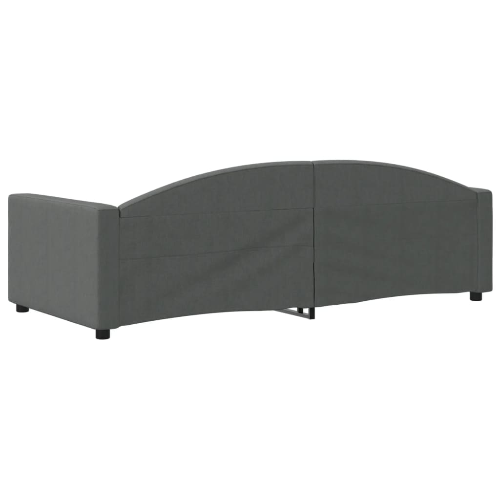 Daybed Dark Grey 90x200 Cm Fabric