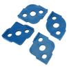 4PCS R Corner Templates Round Angle Radius Jig Routing Template ABS Woodworking Corner Locator Blue