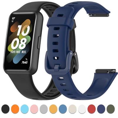 Bracelet de montre souple en silicone pour Huawei Band 7 Bracelet de remplacement original Confortable bracelet poignet Huawei Band 7 sangle Accessoires
