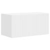 Wall Mounted TV Cabinet Set 4 pcs White Particleboard