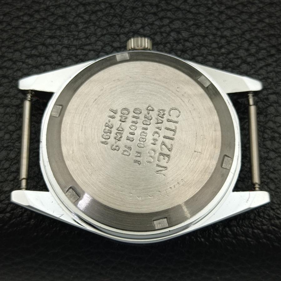 JAPANISCHE ÜBERHOLTE CITIZEN HERRENUHR 8200 AUTOMATIK ARABISCH ROTES ZIFFERBLATT a426226-2 RL620c-a426226