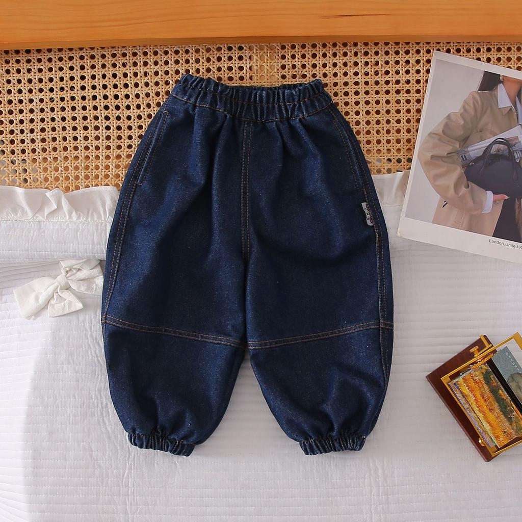 Girls' Jeans Spring Lantern Pants Fashionable Boys' Leg Binding Pants Children's Pants