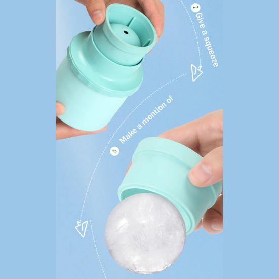 Whiskey Ice Ball Mold with Lid Food-Grade Silicone Sphere Tray for Freezer Easy-Release Leak-Proof, Stackable Dishwasher Safe Cocktail Accessory