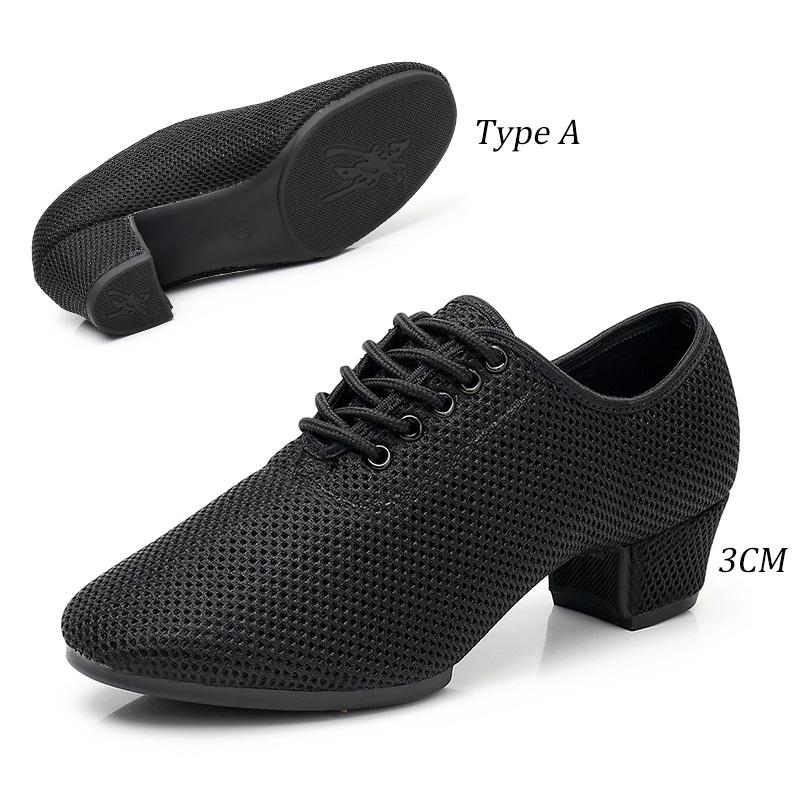 Mesh Dance Shoes Latin Samba Shoe for Women's Ballroom Modern Tango Jazz  Practise Shoes