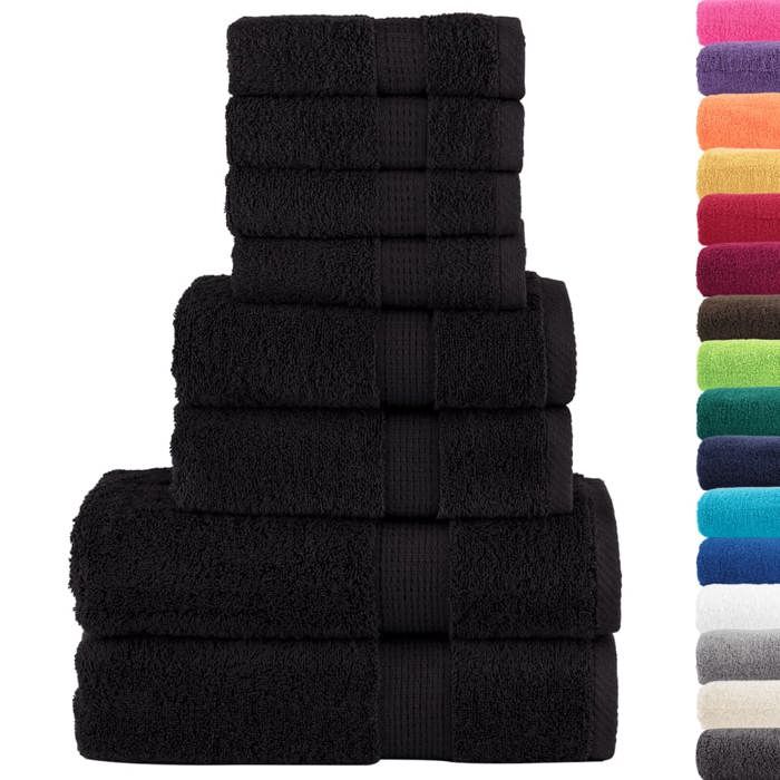 VidaXL Superior Quality Towel Set 8 Pcs, Hand Towels, Shower Towels, Bath Sheets, Towels 137548