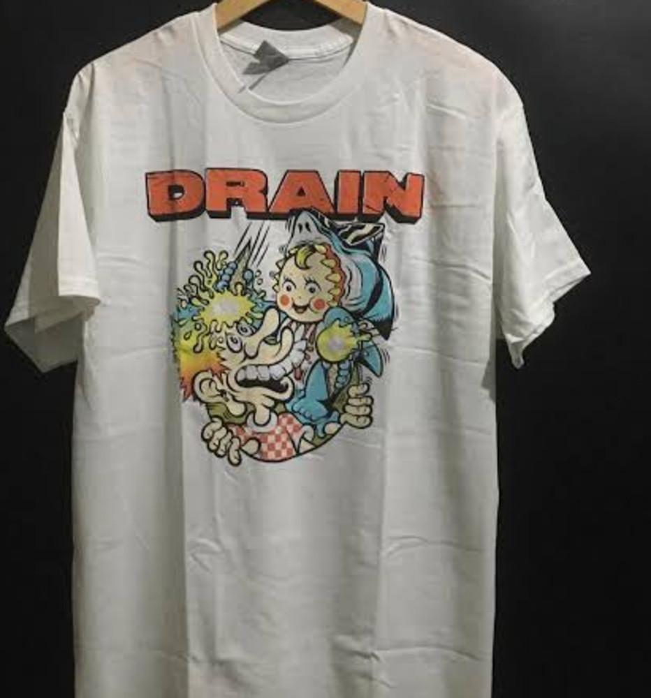 Новый! Футболка с принтом Drain Ice Cream Унисекс Концертная от S до 5XL B133 Унисекс Футболка L