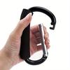 Großer Schlüsselanhänger aus Aluminiumlegierung, Große D-förmige Rucksackschnalle mit Schwammgriff
