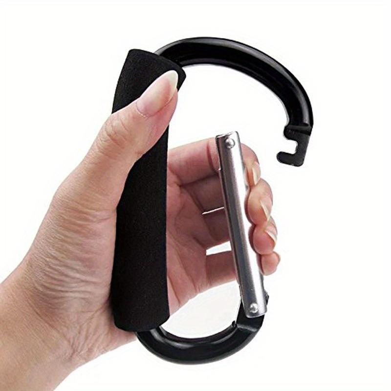 

Большой брелок из алюминиевого сплава, большая D-образная пряжка для рюкзака с губчатой ручкой