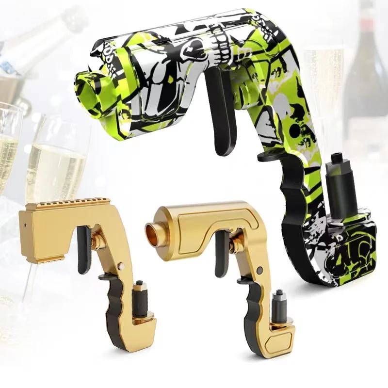 Champagne Gun Wine Sprayer Pistol Beer Bottle Durable Spray Gun ABS Plastic Version Stopper Ejector Pop It Kitchen Bar Tools